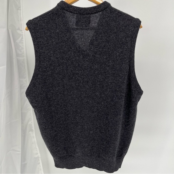 Pendleton Men’s 100% Lambswool Sweater Vest Size XL Heathered Vneck Made In USA - Picture 6 of 8